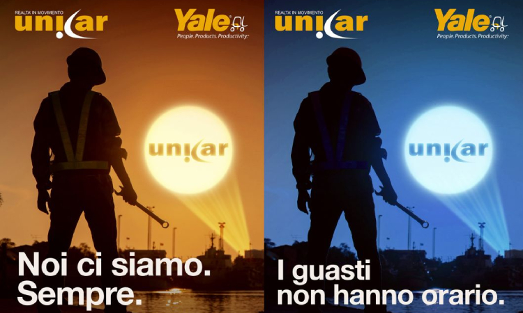 La nuova campagna di comunicazione di Unicar-Yale esalta la forza del service