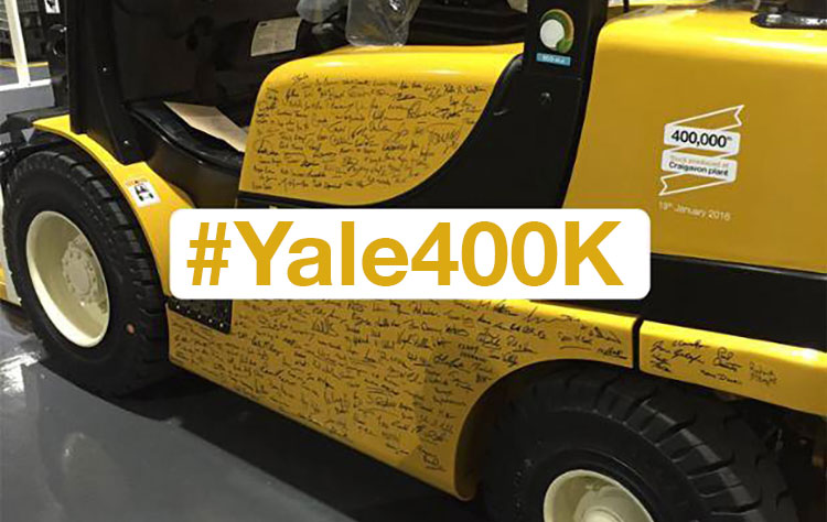 Yale Europa celebra il carrello numero 400.000 con una donazione benefica